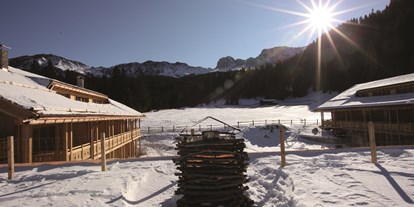 Allergiker-Hotels - Garten - Winter - Tirler Dolomites Living Hotel 