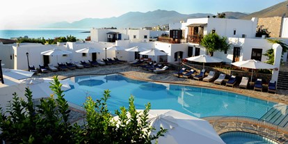 Allergiker-Hotels - berücksichtigte Nahrungsmittelunverträglichkeiten beim Essen: Laktoseintoleranz - Bungalow pool - Creta Maris Beach Resort